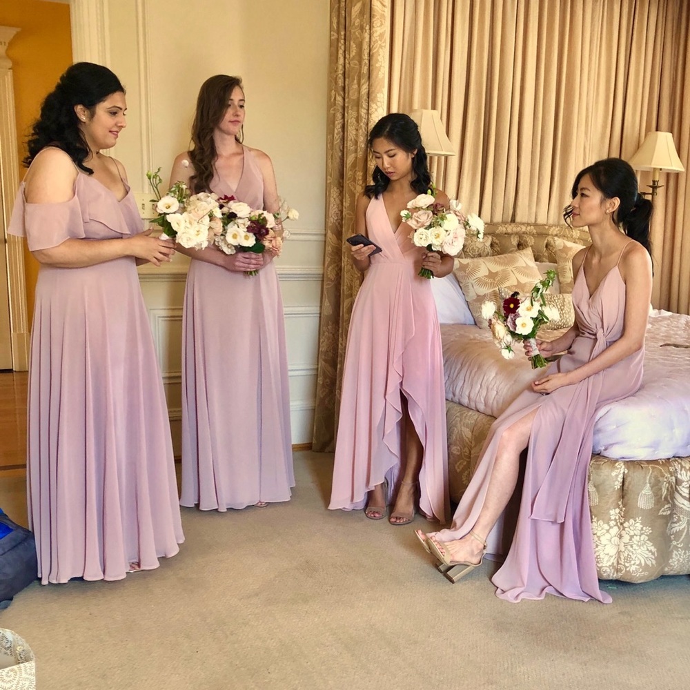 Jenny Yoo Farrah dress in Rosewater - Picture 3 of 5